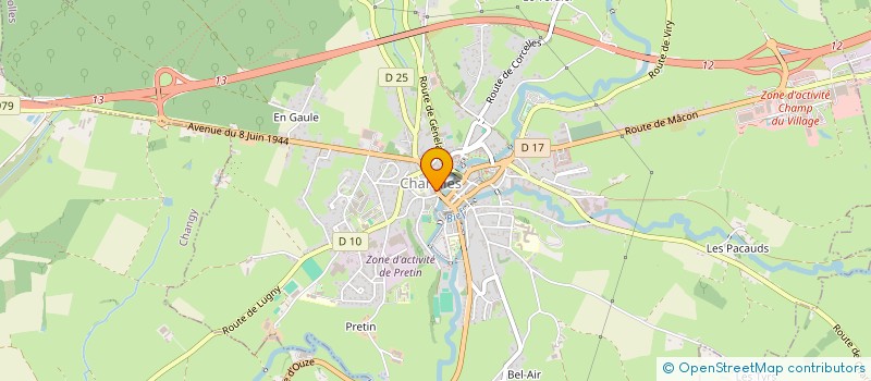 localisation de l'entreprise BC STUDIO à CHAROLLES