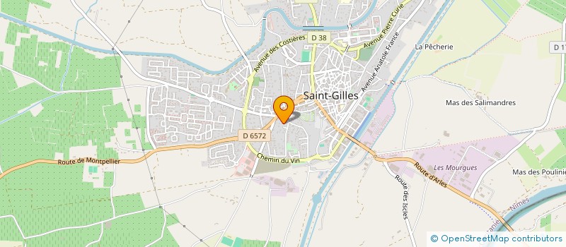 localisation de l'entreprise BC TRANSPORT à SAINT-GILLES