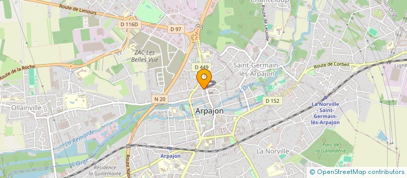 localisation de l'entreprise BC TRANSPORTS à ARPAJON