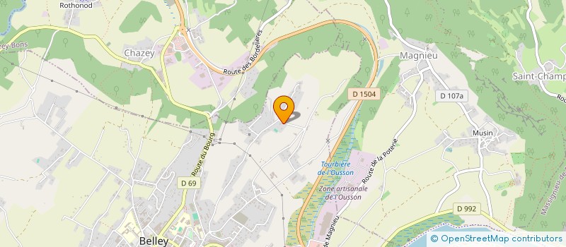 localisation de l'entreprise BC2A  BELLEY