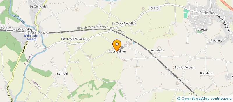 localisation de l'entreprise BC2F  PEDERNEC