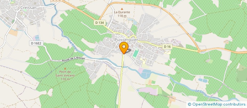 localisation de l'entreprise BC2J à PUISSERGUIER
