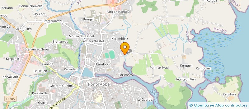 localisation de l'entreprise BC2M  PONT L ABBE