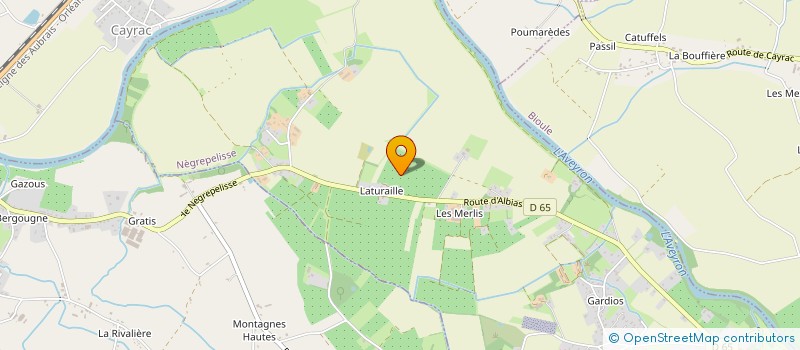 localisation de l'entreprise BC2M  NEGREPELISSE