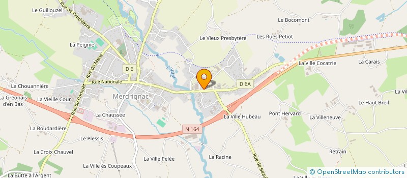 localisation de l'entreprise BC2M METALLERIE MAINTENANCE  MERDRIGNAC