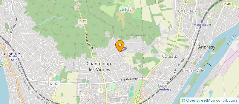 localisation de l'entreprise BC2R à CHANTELOUP-LES-VIGNES