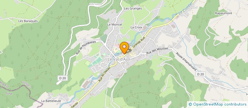 localisation de l'entreprise BCA à LE VAL-D'AJOL