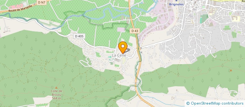 localisation de l'entreprise BCA  LA CELLE