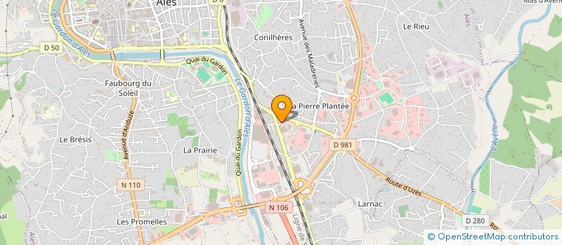 localisation de l'entreprise BCA BUREAU CONSEIL ALESIEN à ALES
