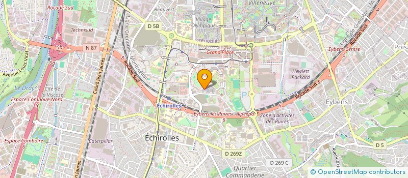 localisation de l'entreprise BCA CARRELAGE à ECHIROLLES