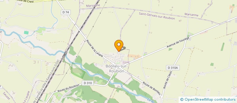 localisation de l'entreprise BCA COURTAGE  BONLIEU-SUR-ROUBION