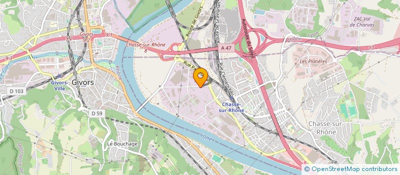 localisation de l'entreprise BCA EXPERTS ET ASSOCIES  CHASSE-SUR-RHONE