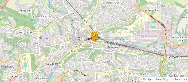 localisation de l'entreprise BCA GROUPE  QUIMPER