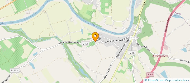 localisation de l'entreprise BCA IMMO  MONTANS