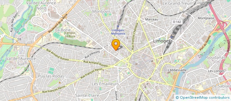 localisation de l'entreprise BCA SAINT SURIN à LIMOGES