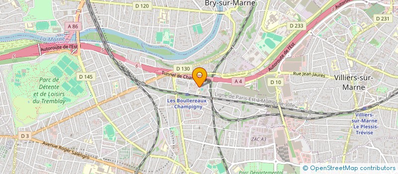 localisation de l'entreprise BCA SERVICES à CHAMPIGNY-SUR-MARNE