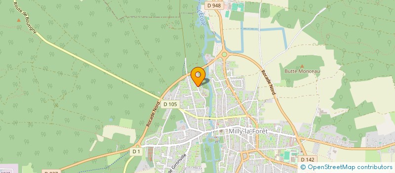 localisation de l'entreprise BCA SERVICES à MILLY-LA-FORET
