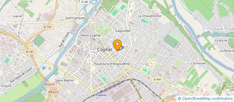 localisation de l'entreprise BCAID MAITRISE D'OEUVRE à COGNAC
