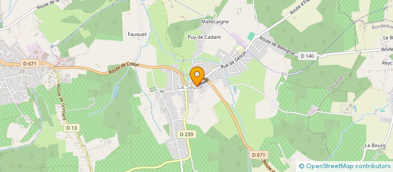 localisation de l'entreprise BCAL  LA SAUVE