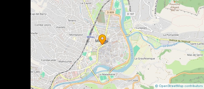 localisation de l'entreprise BCARRE  MILLAU