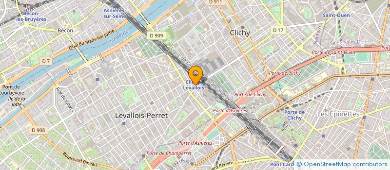localisation de l'entreprise BCB ACTION à LEVALLOIS-PERRET