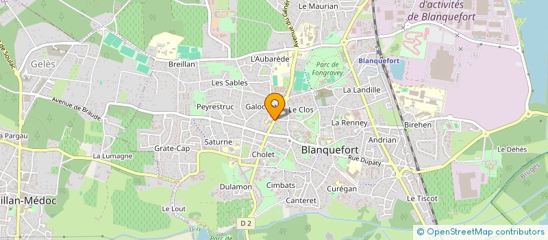 localisation de l'entreprise BCB INVEST à BLANQUEFORT