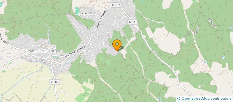 localisation de l'entreprise BCBG  NAGES-ET-SOLORGUES