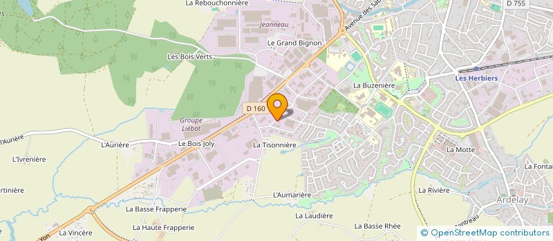 localisation de l'entreprise BCBG à LES HERBIERS