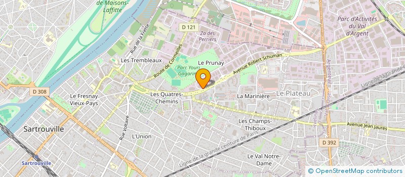 localisation de l'entreprise BCBI CONSTRUCTIONS à SARTROUVILLE