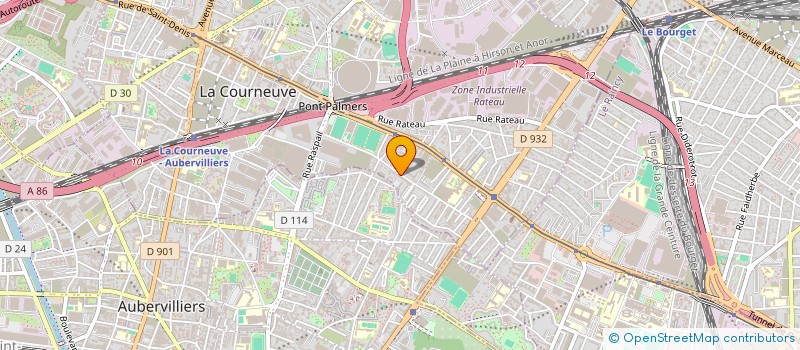localisation de l'entreprise BCBL PROSERVICES à LA COURNEUVE