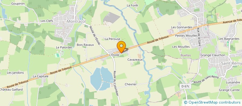 localisation de l'entreprise BCBM  MONTRACOL