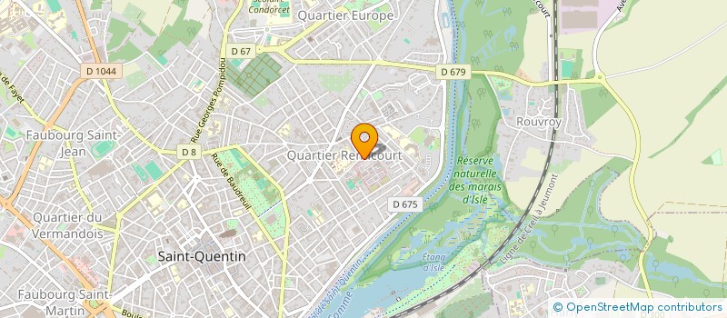 localisation de l'entreprise BCBP IMMOBILIER à SAINT-QUENTIN