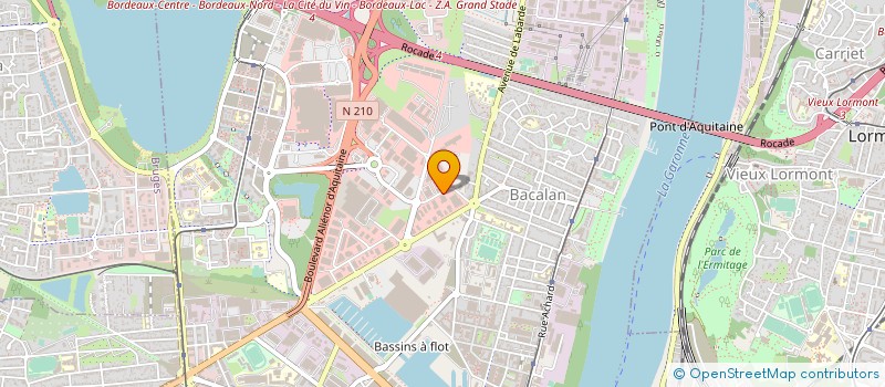 localisation de l'entreprise BCC à BORDEAUX