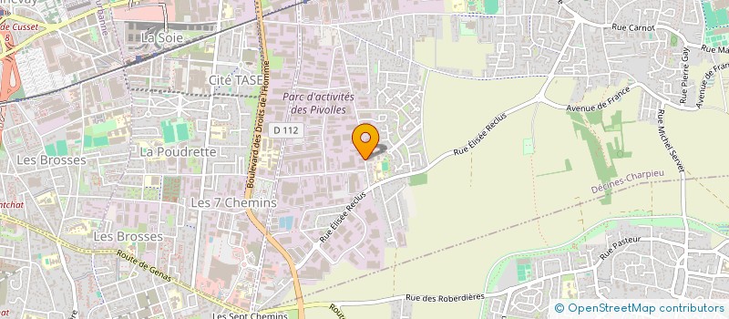 localisation de l'entreprise BCC  DECINES-CHARPIEU