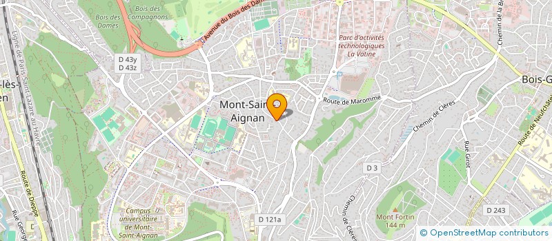 localisation de l'entreprise BCC DU CARDINET  MONT-SAINT-AIGNAN