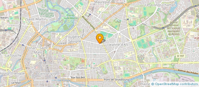localisation de l'entreprise BCC IMMO à RENNES