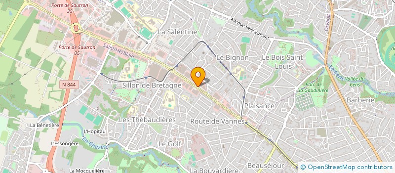 localisation de l'entreprise BCC MAREE à ORVAULT