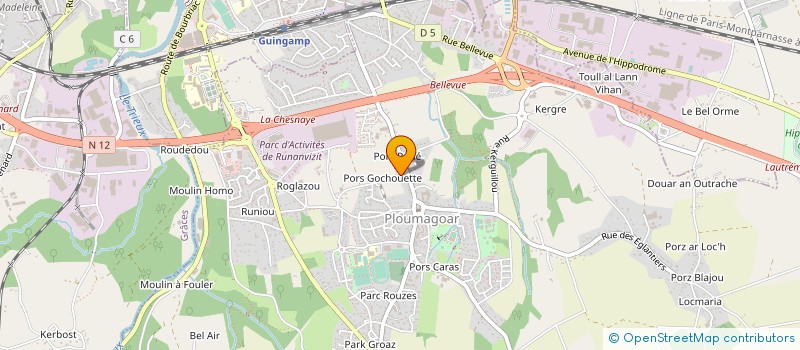 localisation de l'entreprise BCCL  PLOUMAGOAR