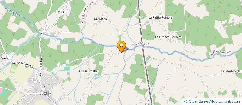 localisation de l'entreprise BCCM 86 à OUZILLY