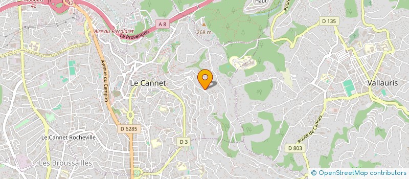 localisation de l'entreprise BCCT à LE CANNET