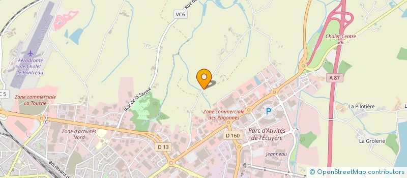 localisation de l'entreprise BCD 49 à CHOLET