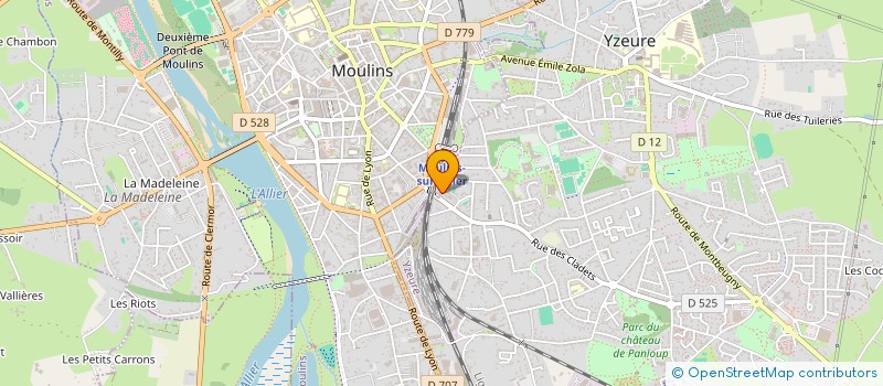 localisation de l'entreprise BCD à YZEURE
