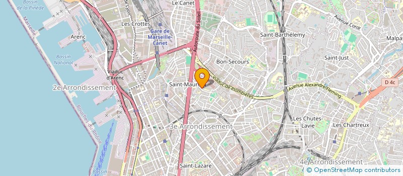 localisation de l'entreprise BCD  MARSEILLE