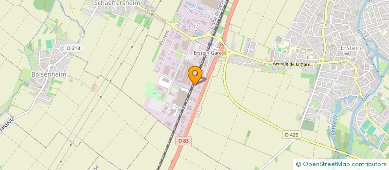 localisation de l'entreprise BCD  ERSTEIN