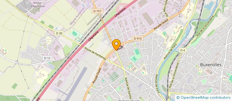 localisation de l'entreprise BCD  POITIERS