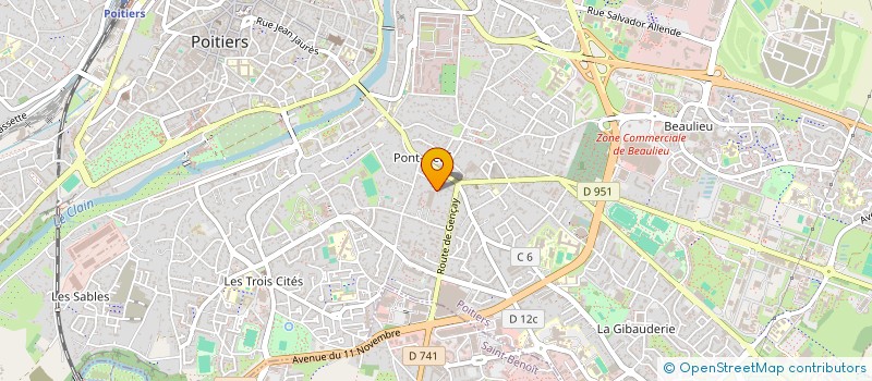 localisation de l'entreprise BCD CONCEPT  POITIERS