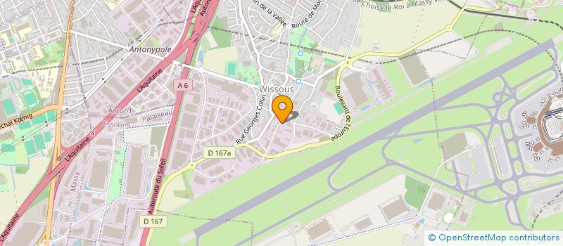 localisation de l'entreprise BCD ENVIRONNEMENT  WISSOUS