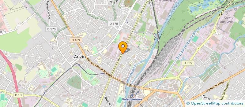 localisation de l'entreprise BCD INVEST à VALENCIENNES