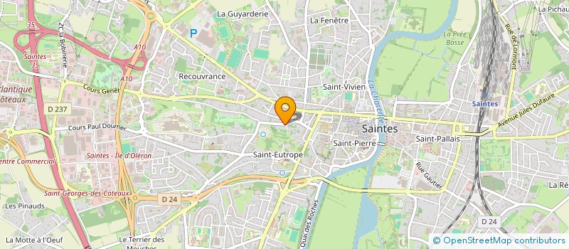 localisation de l'entreprise BCD PASTEUR à SAINTES