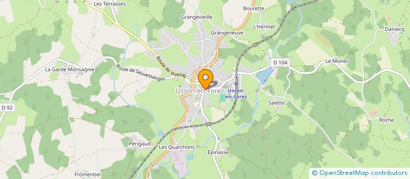 localisation de l'entreprise BCD SERVICE  USSON-EN-FOREZ